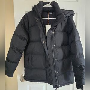 Womens Black Responsible Down Puffer Jacket Sz SMALL